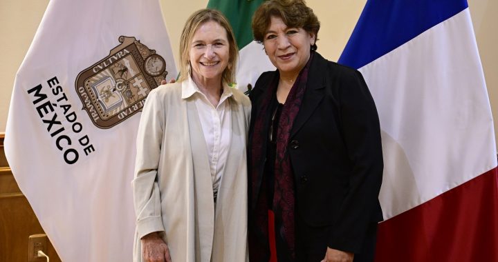 Recibe Gobernadora Delfina Gómez Álvarez a Embajadora de Francia en México; abordan proyectos de movilidad, inversiones y educación