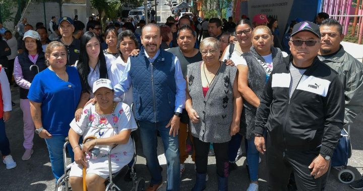 ENTREGA PEDRO RODRÍGUEZ REHABILITACIÓN DE CALLE LOMA VERDE, EN LA COLONIA SAN JUAN IXTACALA PLANO NORTE