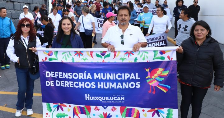 REALIZA HUIXQUILUCAN SEGUNDA CAMINATA FAMILIAR PARA PROMOVER LOS DERECHOS HUMANOS