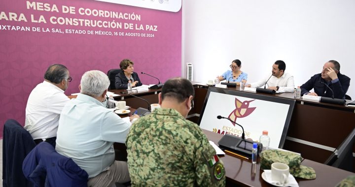 Gobernadora Delfina Gómez Álvarez instala Mesa de Coordinación para la Construcción de la Paz en Ixtapan de la Sal