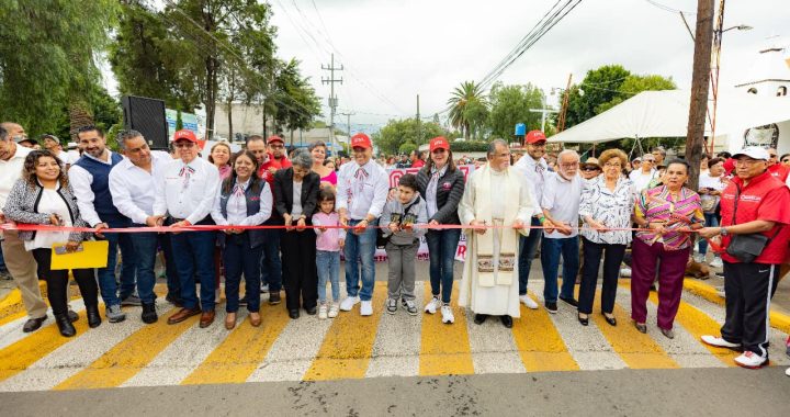 DAVID SÁNCHEZ INAUGURA PATIO EN PRIMARIA AFECTADA POR EL SISMO DE 2017