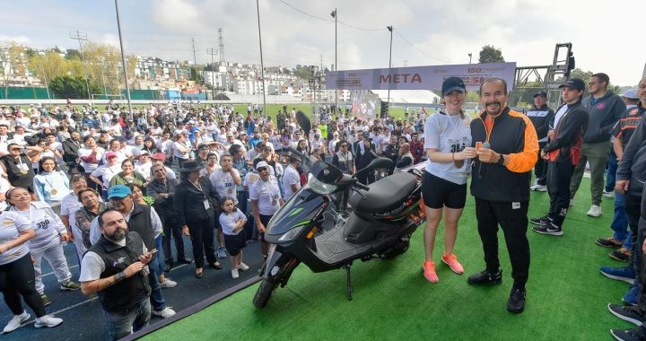 INICIA PEDRO RODRÍGUEZ LOS FESTEJOS DEL 150 ANIVERSARIO DE ATIZAPÁN DE ZARAGOZA CON CARRERA ATLÉTICA