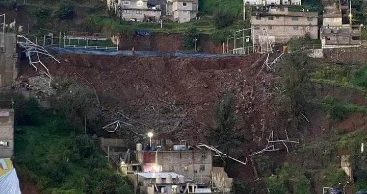 FALLECE ELEMENTO DE PC DE NAUCALPAN POR DESPRENDIMIENTO DE PIEDRAS EN CHIMALPA