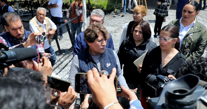 Llama Gobernadora Delfina Gómez Álvarez a priorizar la vida y acudir a los albergues instalados en Naucalpan y Jilotzingo