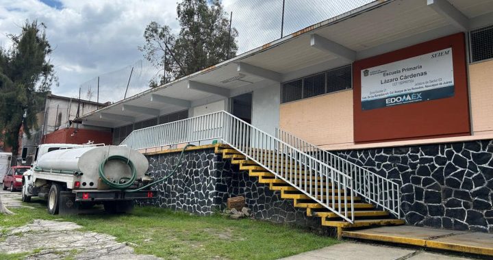 HA SIDO PRIORIDAD EL ENVÍO DE PIPAS A ESCUELAS AFECTADAS POR EL RECORTE EN EL SUMINISTRO DE AGUA