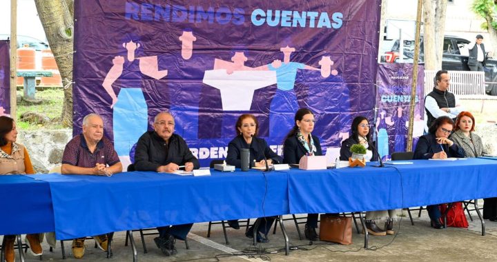 RINDE CUENTAS ANGÉLICA MOYA EN COMUNIDADES DE LA ZONA DE SAN MATEO