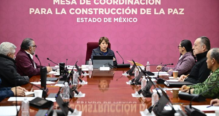 Para construir la paz es fundamental el trabajo coordinado con las fiscalías: Gobernadora Delfina Gómez Álvarez