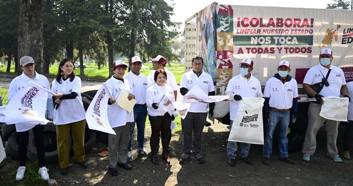 Arranca Gobernadora Delfina Gómez Álvarez segunda jornada “Limpiemos Nuestro EdoMéx”; recolectará llantas en 16 municipios