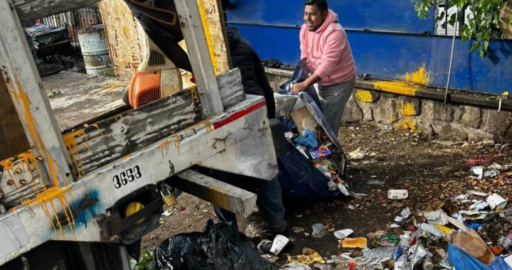 RETIRAN EN NAUCALPAN MÁS DE 6 MIL TONELADAS DE BASURA EN PRIMERA SEMANA DE GOBIERNO DE LA TRANSFORMACIÓN