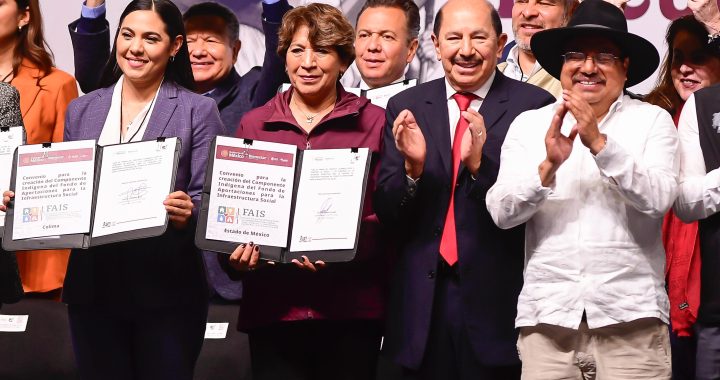 Firma Gobernadora Delfina Gómez acuerdo para impulsar el desarrollo y bienestar de los pueblos originarios; por primera vez decidirán el uso de los recursos económicos asignados