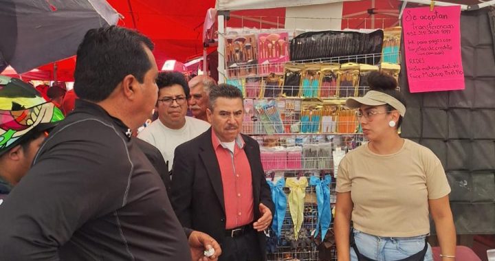 GOBIERNO DE YOSELIN MENDOZA BRINDA PROTECCIÓN A LOS COMERCIANTES CON OPERATIVO “TIANGUIS SEGURO”