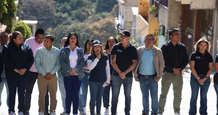 MEJORA HUIXQUILUCAN MOVILIDAD CON REPAVIMENTACIÓN DE CALLE EN CONSTITUYENTES DE 1917