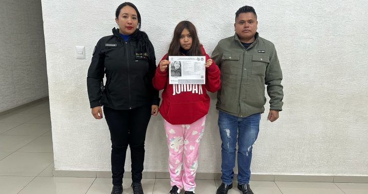 En una acción conjunta, el Gobierno de Cuautitlán Izcalli y fiscalías estatales logran la reintegración de Ximena a su núcleo familiar