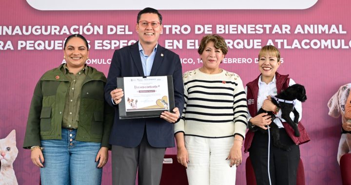 Inaugura Gobernadora Delfina Gómez Álvarez Centro para Pequeñas Especies en Atlacomulco. Bienestar Animal, una prioridad en el EdoMéx