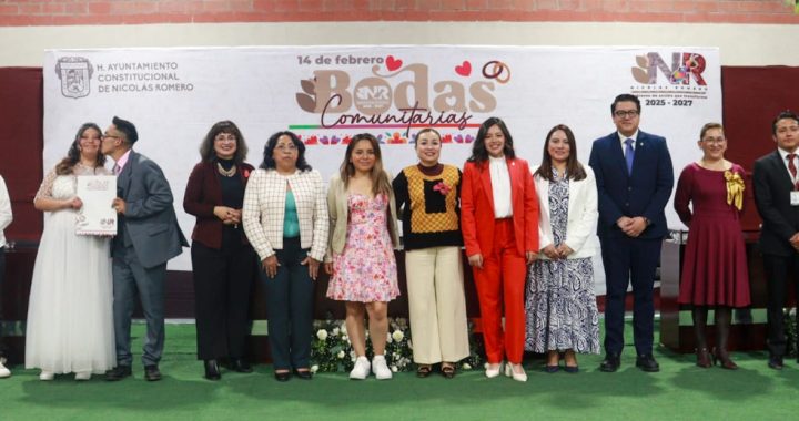 SELLAN SU AMOR 100 PAREJAS CON EL PROGRAMA DE BODAS COMUNITARIAS