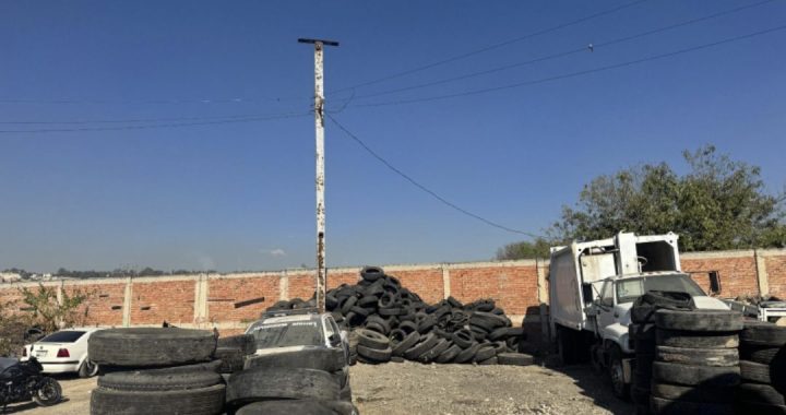 RECOLECTA GOBIERNO DE NAUCALPAN ALREDEDOR DE 12 TONELADAS DE LLANTAS USADAS EN OPERATIVO EN CALLES Y AVENIDAS