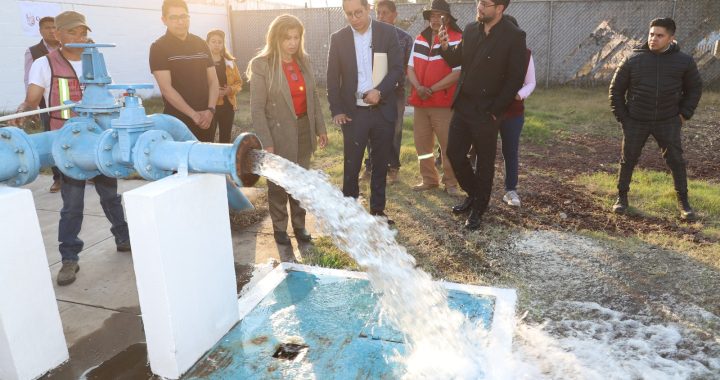 ESTE GOBIERNO NO SIMULA, TRABAJA: ENTREGA JUANITA CARRILLO, REHABILITACIÓN INTEGRAL DEL POZO EN JOYAS DE CUAUTITLÁN