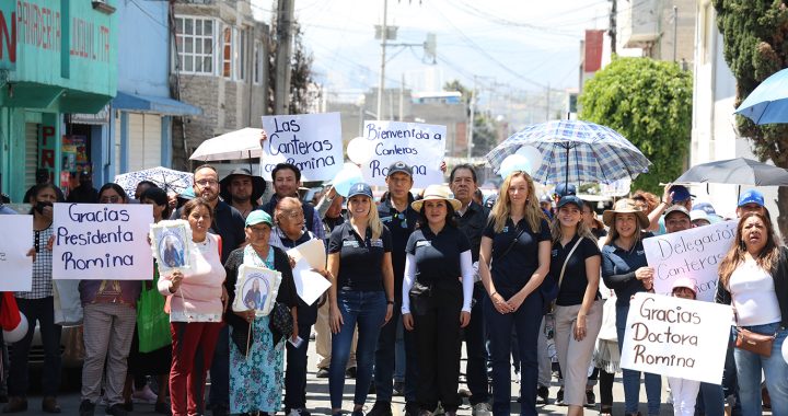 ENTREGA HUIXQUILUCAN PUPITRES A ESCUELAS DE LAS CANTERAS