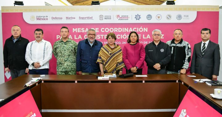 Coordina Gobernadora Delfina Gómez Álvarez primera reunión semanal de la Estrategia Operativa Oriente (EOO); Chimalhuacán registra baja de 37% en extorsiones