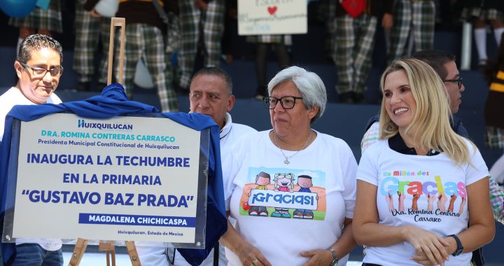 MEJORA HUIXQUILUCAN PRIMARIA DE MAGDALENA CHICHICASPA CON NUEVA TECHUMBRE  
