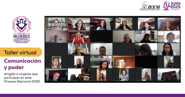 IMPARTE IEEM TALLER SOBRE COMUNICACIÓN A CANDIDATAS AL PODER JUDICIAL MEXIQUENSE
