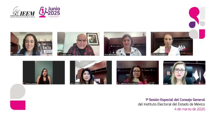 IEEM APRUEBA ACUERDO DE RECEPCIÓN DE LISTADOS DE CANDIDATURAS AL PODER JUDICIAL MEXIQUENSE