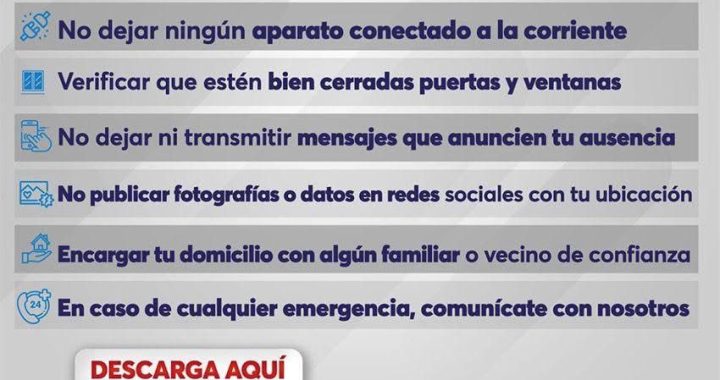 EMITE HUIXQUILUCAN RECOMENDACIONES PARA VACACIONES SEGURAS DE SEMANA SANTA