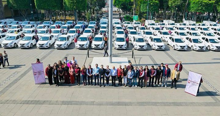  ENTREGA RACIEL PÉREZ CRUZ 129 UNIDADES PARA REFORZAR EL PARQUE VEHICULAR DE TLALNEPANTLA