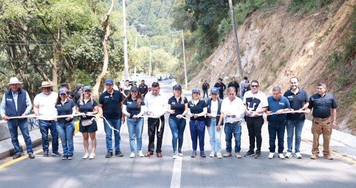 INAUGURA HUIXQUILUCAN REHABILITACIÓN DE LA AVENIDA ZACAMULPA SUR