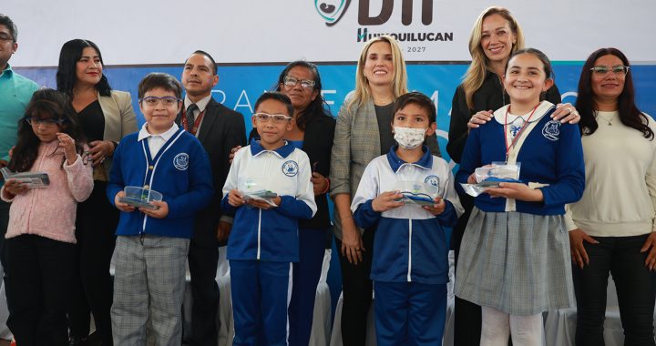 CONTINÚA HUIXQUILUCAN MEJORANDO LA VISIÓN DE ESTUDIANTES CON LENTES GRATUITOS