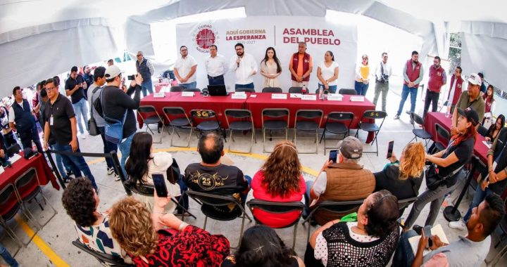 LLEVA GOBIERNO DE NAUCALPAN ASAMBLEA DEL PUEBLO A LA COLONIA OLÍMPICA RADIO