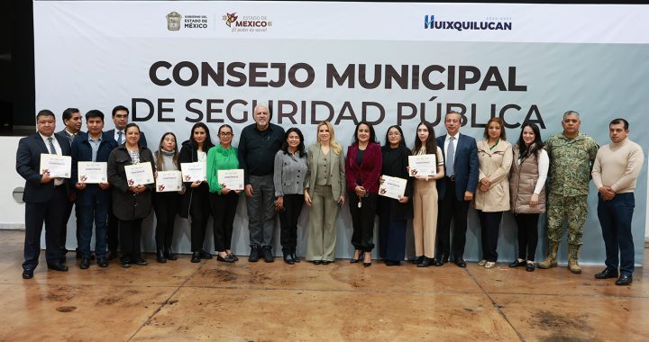 RECONOCE EL SESESP A HUIXQUILUCAN POR AVANCES EN IMPLEMENTACIÓN DE LA JUSTICIA CÍVICA