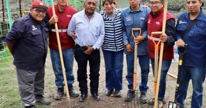 Gobernadora Delfina Gómez supervisa limpieza en Presa El Ángulo; van 75 toneladas retiradas 