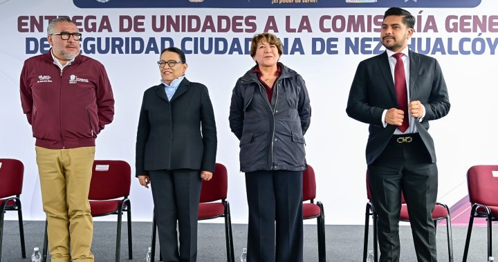 Gobernadora Delfina Gómez moderniza la seguridad en Nezahualcóyotl con nueva flota de 240 patrullas de última generación