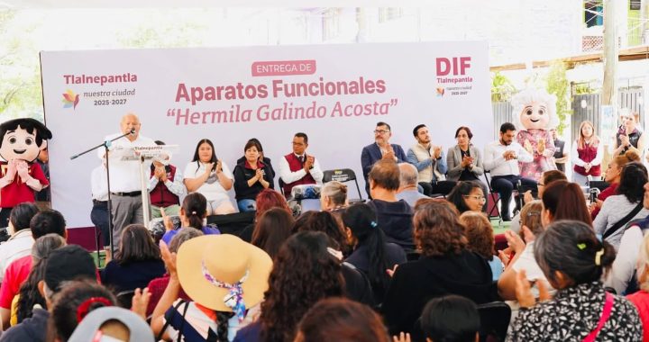 ENTREGA TLALNEPANTLA 100 APARATOS FUNCIONALES PARA MEJORAR MOVILIDAD DE PERSONAS CON DISCAPACIDAD