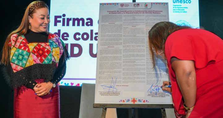 AL FIRMAR CONVENIO CON CID-UNESCO NICOLÁS ROMERO SE CONVIERTE EN REFERENTE CULTURAL INTERNACIONAL