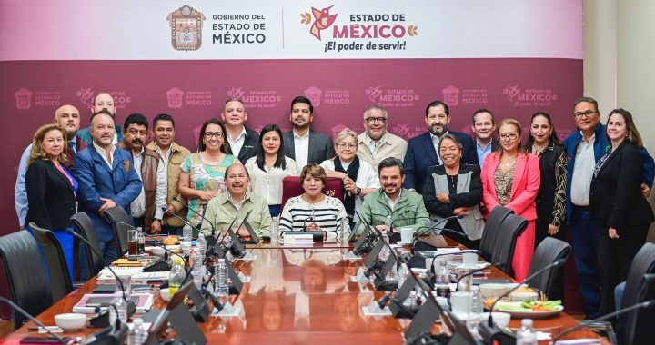 Gobernadora Delfina Gómez y Zoé Robledo, Director del IMSS revisan avance en la creación de nuevos hospitales y unidades médicas en el Oriente del EdoMéx