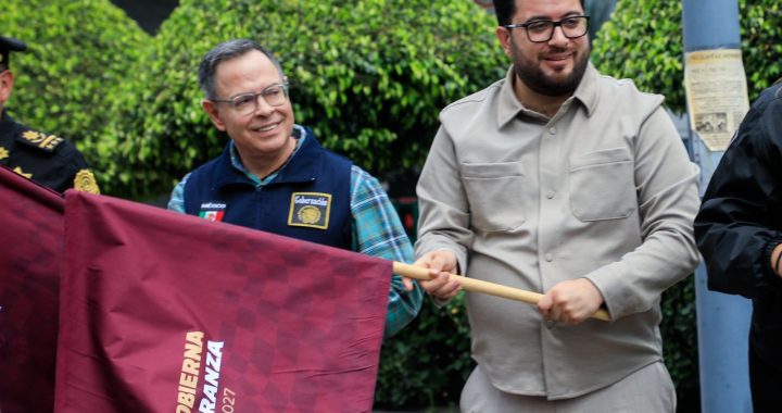 ALCALDES ISAAC MONTOYA Y NANCY NÚÑEZ DAN BANDERAZO A RODADA CICLISTA*