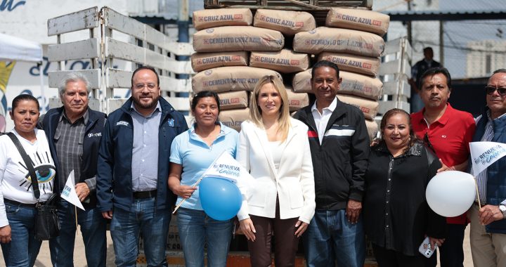 HUIXQUILUCAN ENTREGA MATERIALES A COMUNIDADES PARA MEJORAR EL ENTORNO