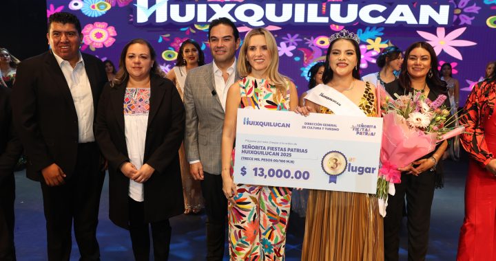 SE CORONA ANGÉLICA DANIELA CRUZ COMO “SEÑORITA FIESTAS PATRIAS HUIXQUILUCAN 2025”