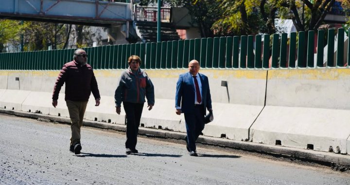 Delfina Gómez Álvarez, y el Presidente Municipal de Tlalnepantla, Raciel Pérez Cruz, encabezaron una productiva jornada de trabajo que vincula la seguridad ciudadana con la modernización de las vías de comunicación estratégicas.
