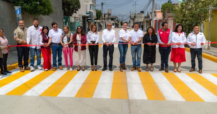 DAVID SÁNCHEZ ISIDORO ENTREGA OBRA INTEGRAL DE REPAVIMENTACIÓN EN VILLA DE LAS MANZANAS