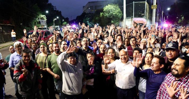 IMPULSA EL PRESIDENTE RACIEL PÉREZ CRUZ LA SEGURIDAD EN LA COLONIA LOS REYES IXTACALA CON EL PROGRAMA «LUMINARIA NUESTRA CIUDAD»