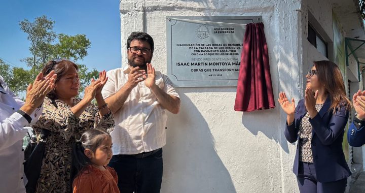 ALCALDE ISAAC MONTOYA ENTREGA REHABILITACIÓN DE LA CALZADA DE LOS REMEDIOS, TRAS AÑOS DE DETERIORO Y FALTA DE ILUMINACIÓN
