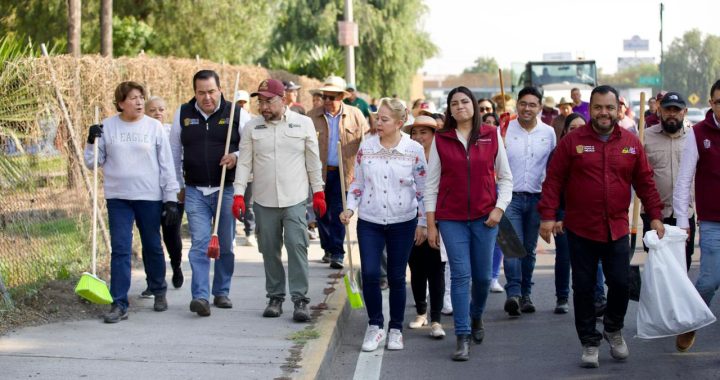 En Cuautitlán Izcalli arranca Mega Jornada de Limpieza del Periférico Norte, encabezada por la Gobernadora Delfina Gómez Álvarez