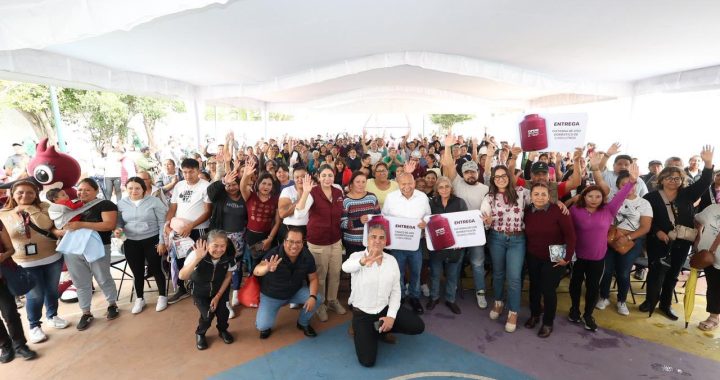 RACIEL PÉREZ CRUZ CONTINÚA DANDO RESULTADOS CONTRA EL DESABASTO DE AGUA; 23 COLONIAS BENEFICIADAS CON CISTERNAS Y TINACOS EN TLALNEPANTLA