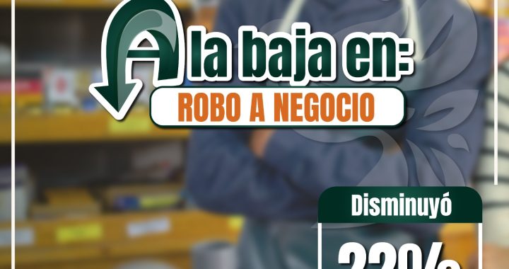 En Cuautitlán Izcalli se mantiene una tendencia a la baja en el robo a negocio, disminuye 22%: SESNSP