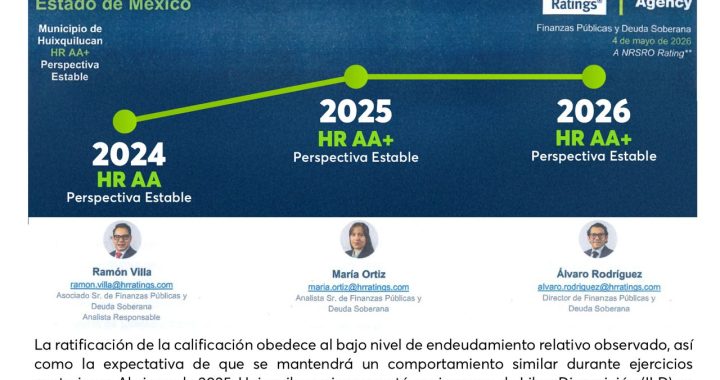 El Gobierno de Huixquilucan recibió el Premio ANAC