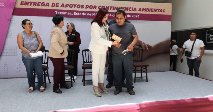 Alcaldesa Rosi Wong entrega apoyos a 142 familias afectadas por lluvias e incendios; reafirma compromiso con el pueblo tecamaquense