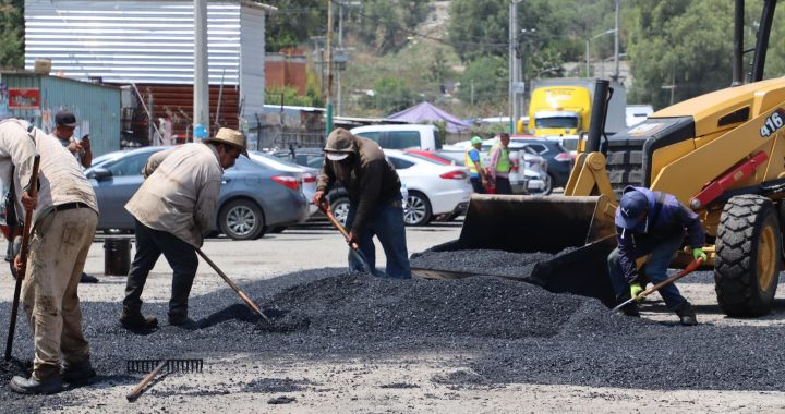 Cuautitlán Izcalli fortalece el mantenimiento vial con más de 6 mil toneladas de mezcla asfáltica aplicadas en 2026